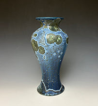 Load image into Gallery viewer, Cobalt Galaxy Crystalline Glazed Vase 7
