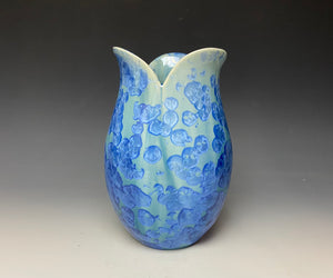 Tulip Vase- Teal #3