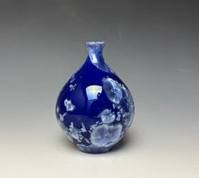 Load image into Gallery viewer, Winter Sky Blue Crystalline Glazed Mini Vase #2
