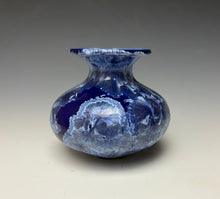 Load image into Gallery viewer, Winter Sky Blue Crystalline Glazed Mini Vase #4
