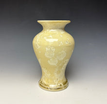 Load image into Gallery viewer, Cream Crystalline Glazed Vase
