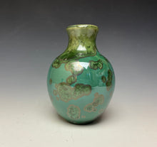 Load image into Gallery viewer, Emerald Green Crystalline Glazed Mini Vase 5
