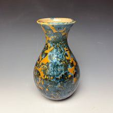 Load image into Gallery viewer, Blue and Orange Crystalline Glazed Vase 3
