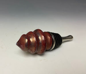 Crystalline Glazed Bottle Stopper- Ruby Tree