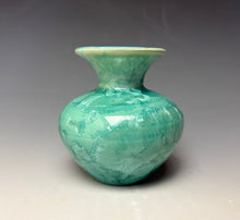 Load image into Gallery viewer, Light Green Crystalline Glazed Mini Vase #7
