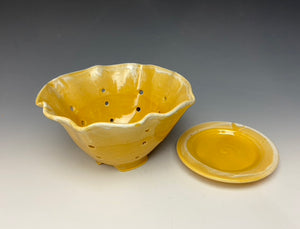 Sunshine Yellow Lotus Berry Bowl #3