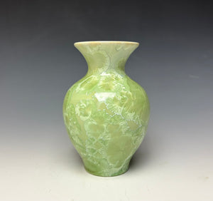 Crystalline Glazed Mini Vase - Mint Green 7