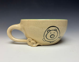 PIGGERY- Soup mug in Pistachio