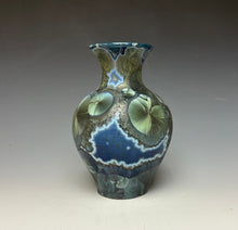 Load image into Gallery viewer, Cobalt Galaxy Crystalline Glazed Mini Vase 3
