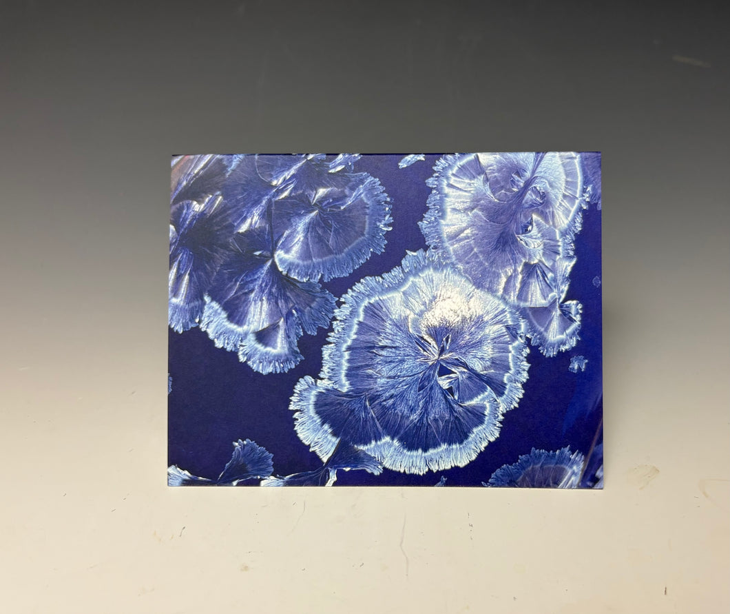 Crystalline Greeting Card- 'Winter Sky Blue'