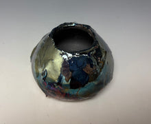 Load image into Gallery viewer, Blue Green Mini Raku AirPlant Vase
