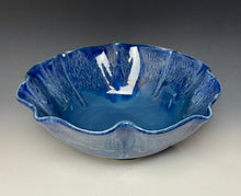 Load image into Gallery viewer, Deep Blue Lotus Serving Bowl
