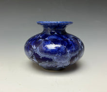 Load image into Gallery viewer, Winter Sky Blue Crystalline Glazed Mini Vase #6
