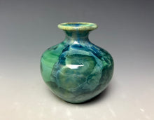 Load image into Gallery viewer, Crystalline Mini Vase in Light Green and Blue
