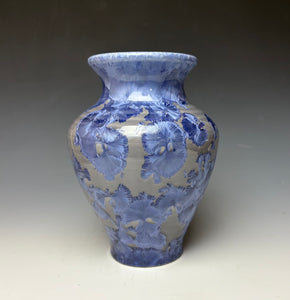 Periwinkle Crystalline Vase