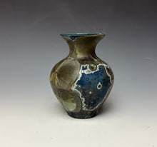 Load image into Gallery viewer, Cobalt Galaxy Crystalline Glazed Mini Vase 5
