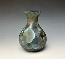 Load image into Gallery viewer, Cobalt Galaxy Crystalline Glazed Vase 2
