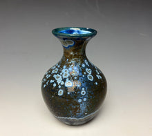 Load image into Gallery viewer, Cobalt Galaxy Crystalline Glazed Mini Vase 2
