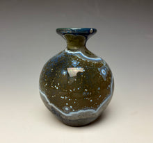Load image into Gallery viewer, Cobalt Galaxy Crystalline Glazed Mini Vase 5
