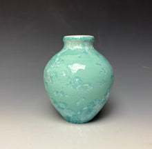 Load image into Gallery viewer, Light Green Crystalline Glazed Mini Vase #6
