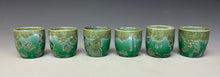 Load image into Gallery viewer, Emerald Green Crystalline Sake Cup
