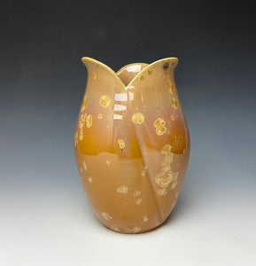 Tulip Vase- Iced Caramel #2