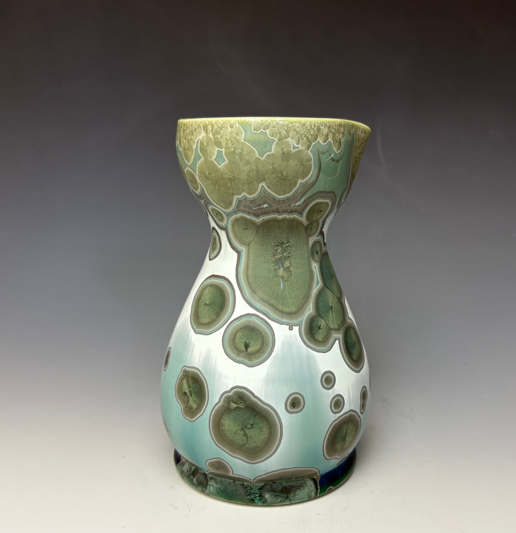 Wintergreen Crystalline Sake Pitcher
