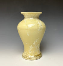 Load image into Gallery viewer, Cream Crystalline Glazed Vase
