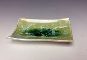 Crystalline Tray in Moss Green #1