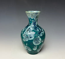 Load image into Gallery viewer, Aqua Crystalline Glazed Mini Vase 2
