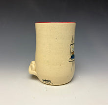 Load image into Gallery viewer, Artist Pig Mug- Red
