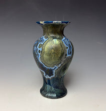 Load image into Gallery viewer, Cobalt Galaxy Crystalline Glazed Mini Vase 10
