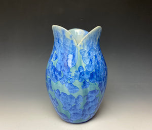 Tulip Vase- Teal #4