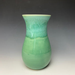 Seafoam Green Everyday Vase- Curvy