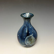 Load image into Gallery viewer, Cobalt Galaxy Crystalline Glazed Mini Vase 6
