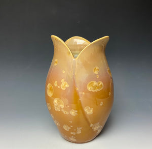 Tulip Vase- Iced Caramel #4