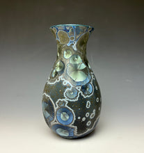 Load image into Gallery viewer, Cobalt Galaxy Crystalline Glazed Vase 4
