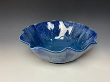 Load image into Gallery viewer, Deep Blue Lotus Serving Bowl
