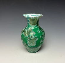 Load image into Gallery viewer, Emerald Green Crystalline Glazed Mini Vase 7

