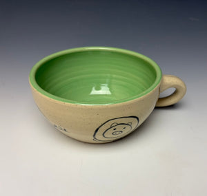 PIGGERY- Soup mug in Pistachio