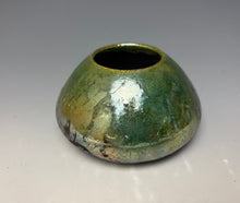 Load image into Gallery viewer, Copper Green Mini Raku AirPlant Vase #5
