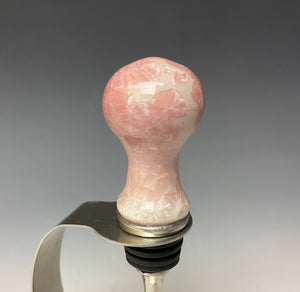 Crystalline Glazed Bottle Stopper- Pink