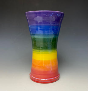 Rainbow Vase - Purple Top