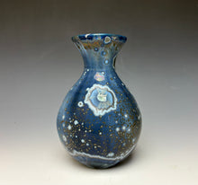 Load image into Gallery viewer, Cobalt Galaxy Crystalline Glazed Vase 4

