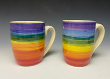 Load image into Gallery viewer, Rainbow Mug - Purple Rim
