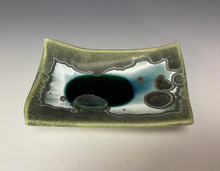 Load image into Gallery viewer, Crystalline Tray in Green and Silver #4
