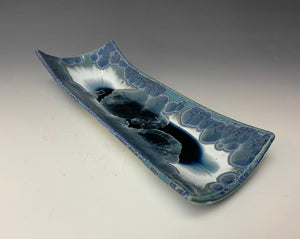 Crystalline Tray in Bluestone