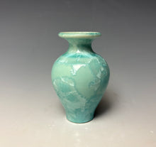 Load image into Gallery viewer, Light Green Crystalline Glazed Mini Vase #5
