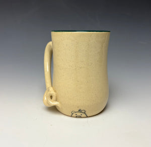 Hula Pig Mug- Blue Green