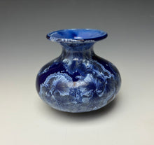 Load image into Gallery viewer, Winter Sky Blue Crystalline Glazed Mini Vase #4
